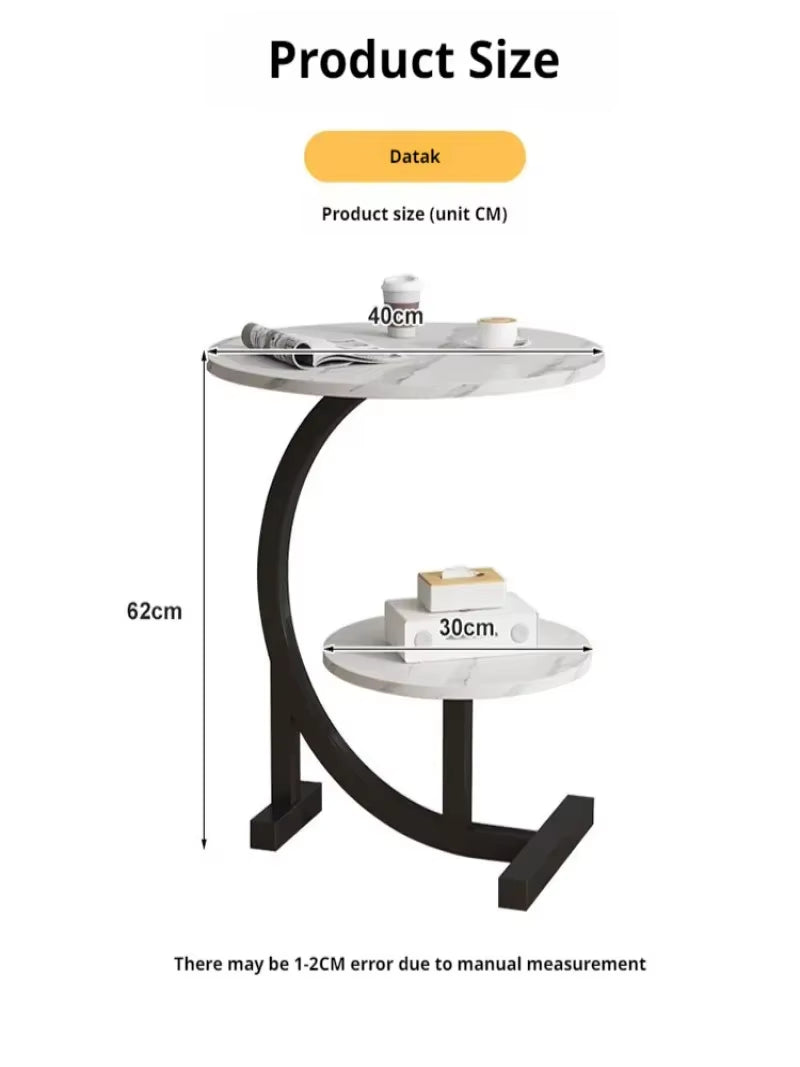 Household Mini Coffee Table Sofa Side Table Bedside Storage Shelf Balcony Coffee Table Shelves