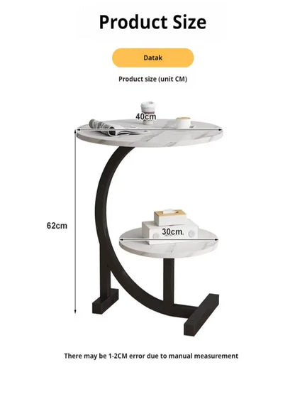 Household Mini Coffee Table Sofa Side Table Bedside Storage Shelf Balcony Coffee Table Shelves