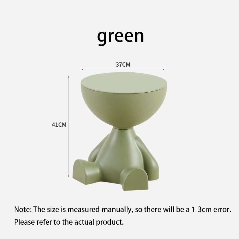 Customized Cartoon Sofa Side Table Creative Flat Head Coffee Table Small Home Plastic Coffee Table Furniture Side Table