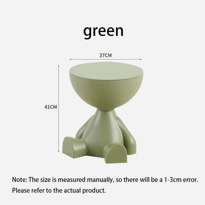 Customized Cartoon Sofa Side Table Creative Flat Head Coffee Table Small Home Plastic Coffee Table Furniture Side Table