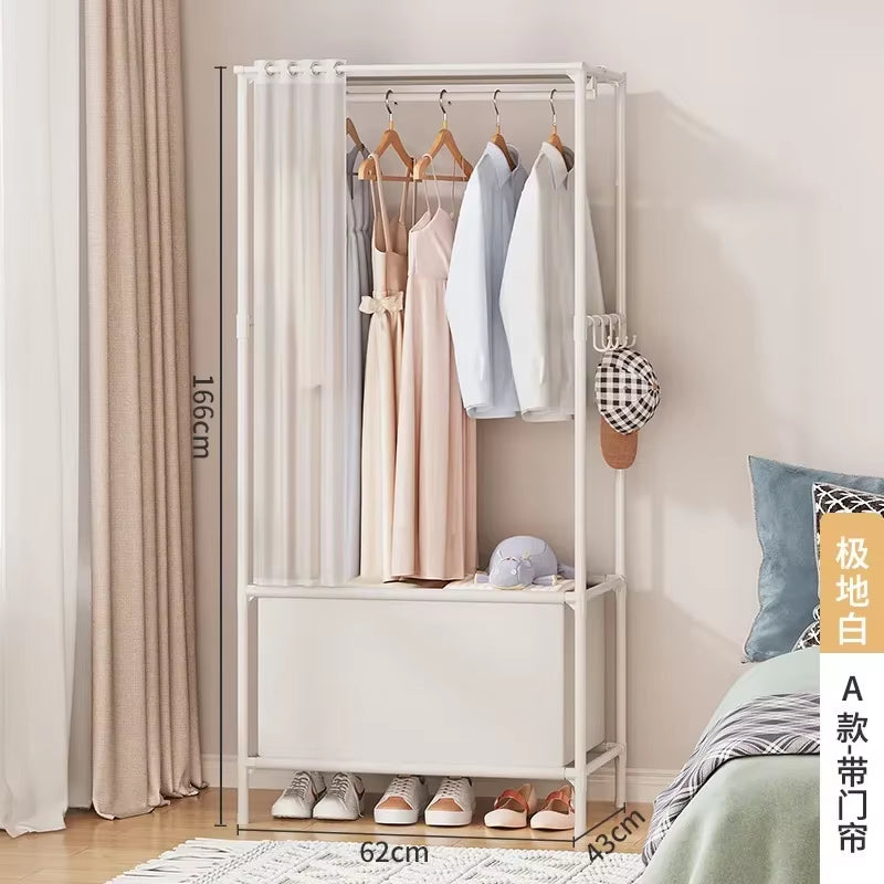 Wardrobe Clothes Hanger Storage Locker Open Closets Dressing Rooms Cabinets Folding Bed Wardrobes Assembly Closet for Clothes