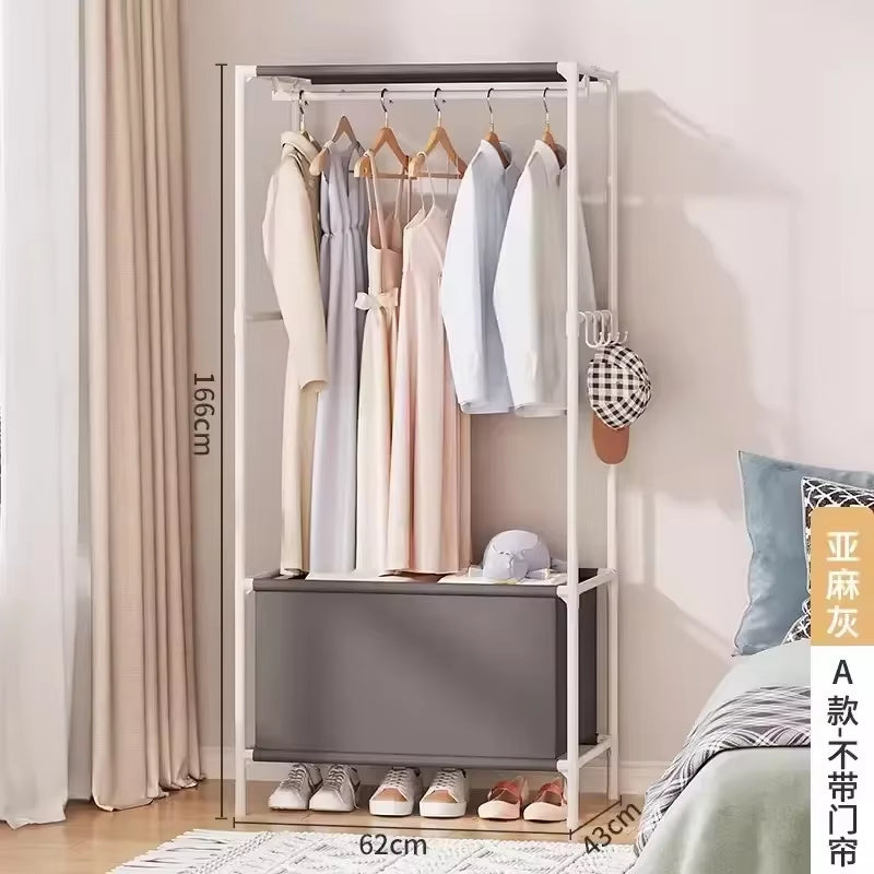 Wardrobe Clothes Hanger Storage Locker Open Closets Dressing Rooms Cabinets Folding Bed Wardrobes Assembly Closet for Clothes