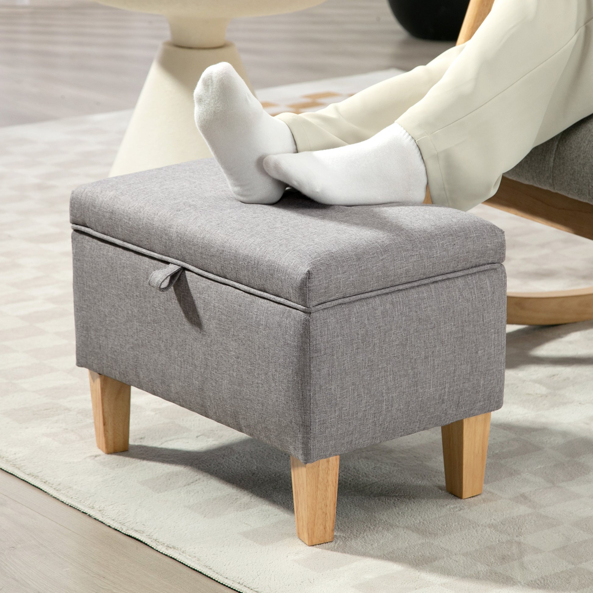 Linen Storage Ottoman for Storage Box, Bed End, Shoe Bench, Seating